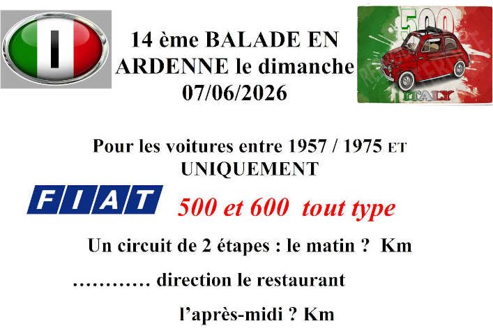 <strong>Invitation 2026</strong><small>© FIAT 500 et dérivés CLUB DE FRANCE</small>
