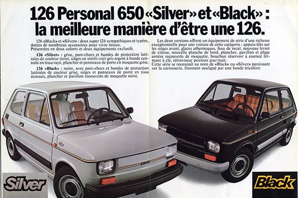 <strong>126 Black et Silver</strong><small>© FIAT 500 et dérivés CLUB DE FRANCE</small>