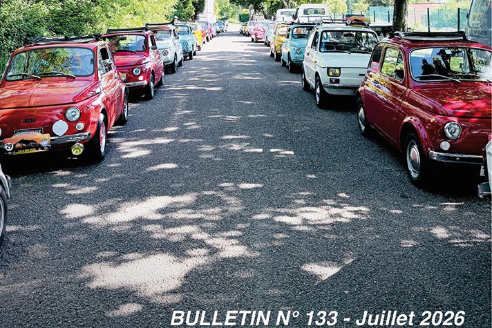 Bulletin 133 © FIAT 500 et dérivés CLUB DE FRANCE <strong>Bulletin 133</strong><small>© FIAT 500 et dérivés CLUB DE FRANCE</small>